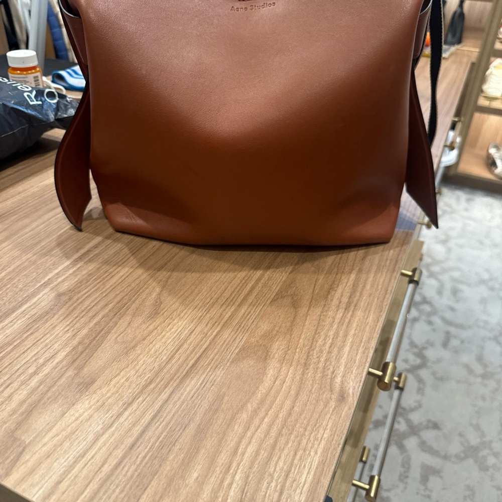 Acne Studios Camel Brown Leather Tote - Picture 7 of 12